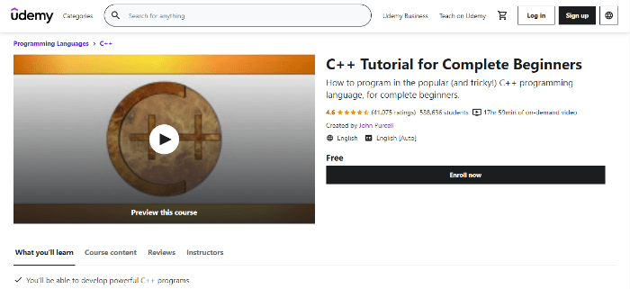 best C++ course