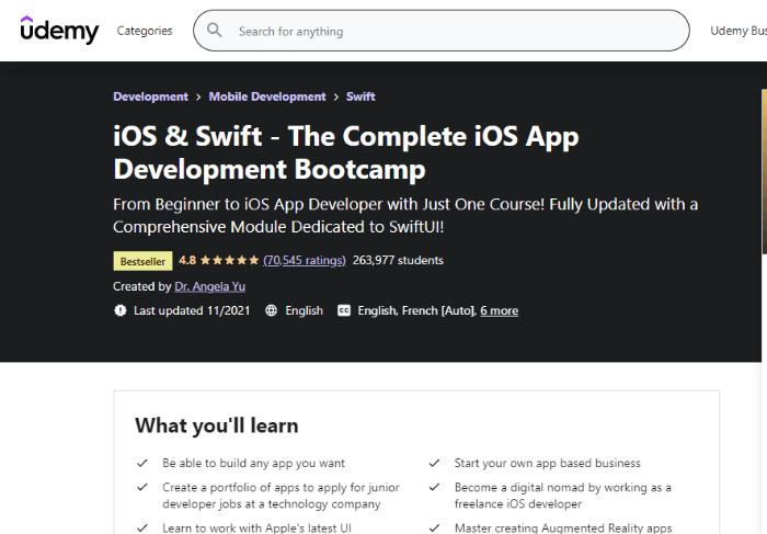 best iOS course