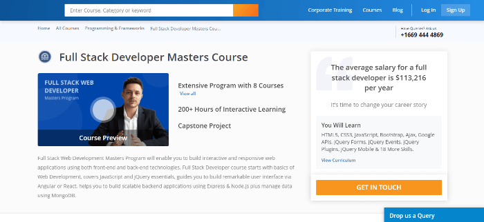 best web development course