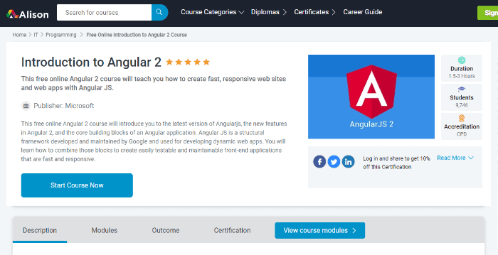 best Angular course