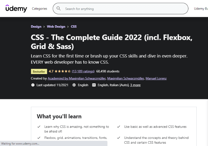 best CSS course