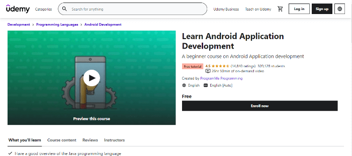 best Android development course
