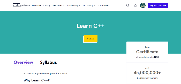 best C++ course