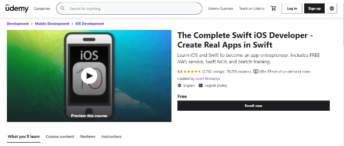 best iOS course
