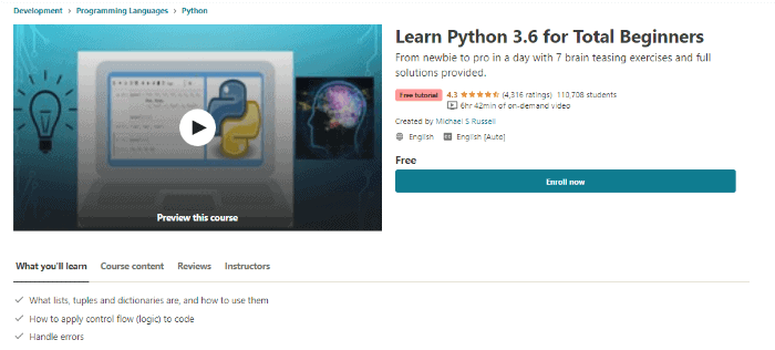 best Python course